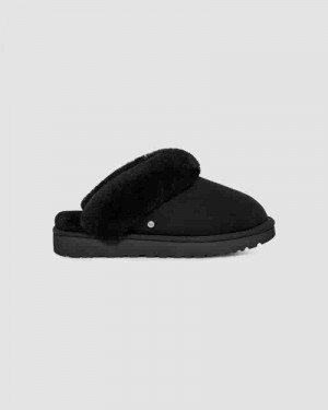 Kapcie UGG Classic Slipper II Dziecięce Czarne | PLI8521L