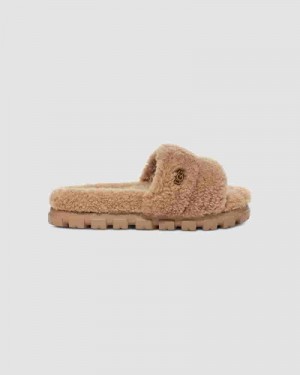 Kapcie UGG Cozetta Curly Dziecięce Kawa | PLY8523X