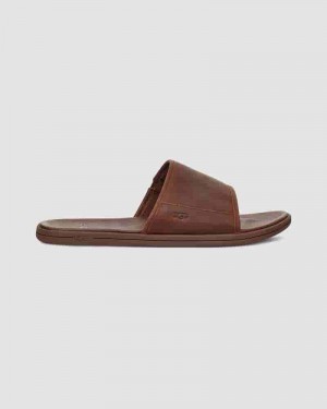 Sandały UGG Seaside Slide Męskie Kawa | PLH8596A