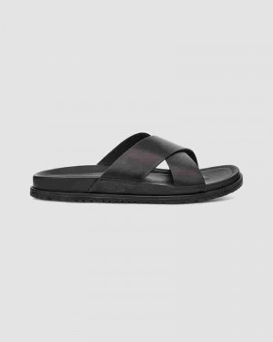 Sandały UGG Wainscott Slide Męskie Czarne | PLJ8597P