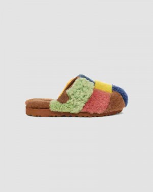 Sandały UGG X The Elder Statesman Patchwork Slide Męskie Kolorowe | PLF8594D