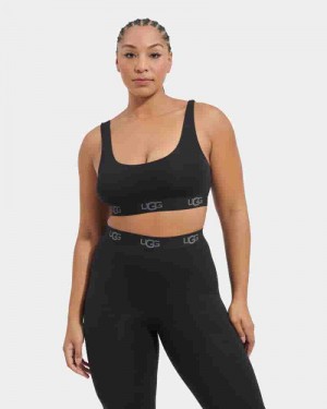 Staniki UGG Gwendolynn Bralette Damskie Czarne | PLK8511O